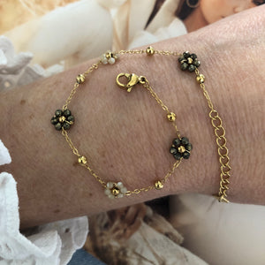 Nos Bracelet Mini-Fleurs (+3 couleurs)