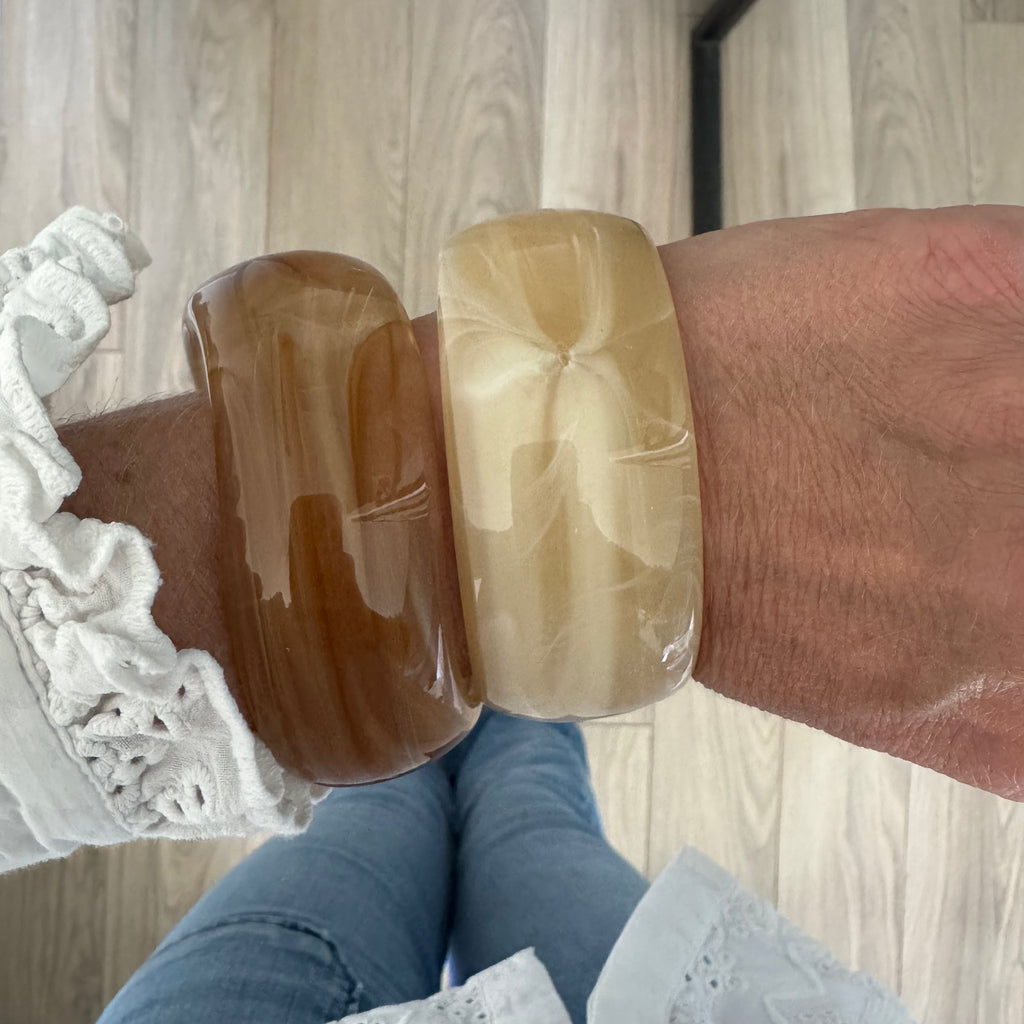 Jonc Large en résine (+couleurs)