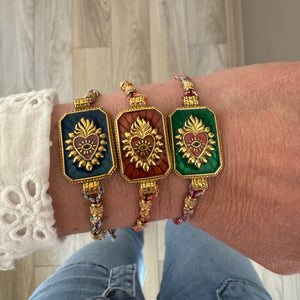 Bracelet Coeur +3couleurs